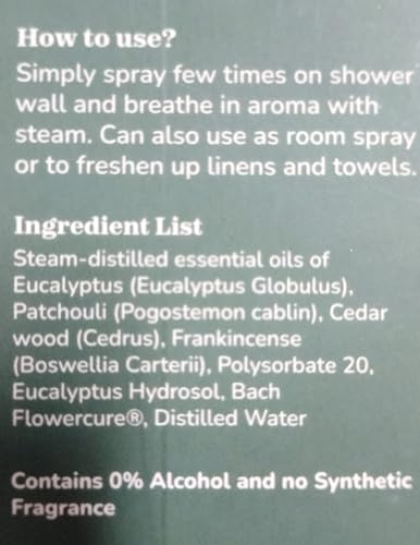 Eucalyptus Shower Spray Spa Feel - Escape to Serene Eucalyptus Forest (1200+ Sprays) Calmveda Au supplements