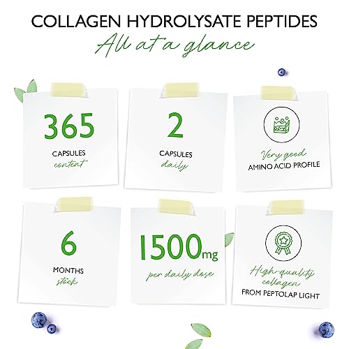 Collagen - 365 Capsules - 1500 mg per Daily Serving - Premium: 100% Bovine Collagen Vit4ever Au supplements
