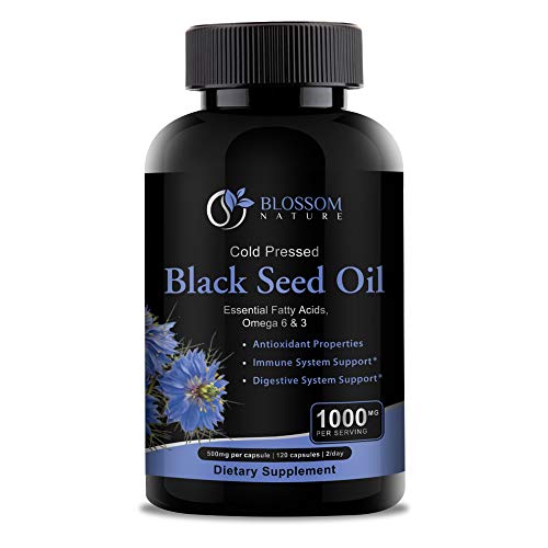 Black Seed Oil Capsules 1000mg - Premium Black Cumin Seed Oil Capsules - Black Seed Blossom Nature Au supplements
