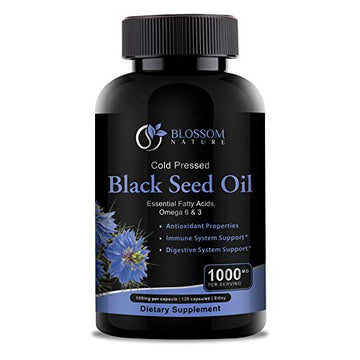 Black Seed Oil Capsules 1000mg - Premium Black Cumin Seed Oil Capsules - Black Seed Blossom Nature Au supplements