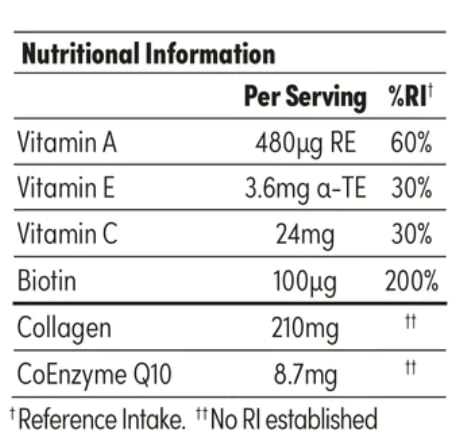 Collagen Peptides CoQ10 Vitamin Gummies. Vitamins A C Supplement, Biotin. Supports Collegen SOLV Au supplements