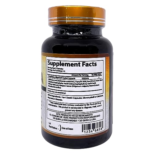 Productos El Colibri Candida Hongos 90 Capsules Productos El Colibri Au supplements