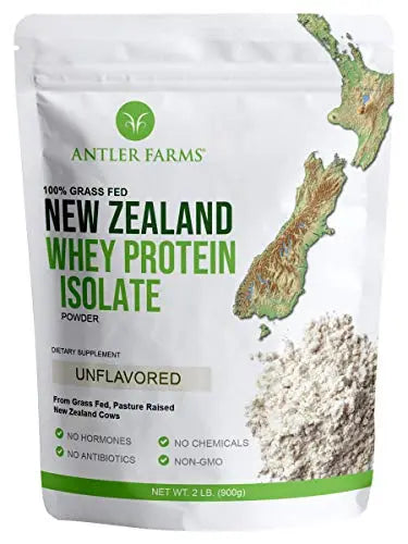 Antler Farms - 100% Grass Fed New Zealand Whey Protein Isolate, Unflavored, 30 Servings Antler FarmsAU supplements