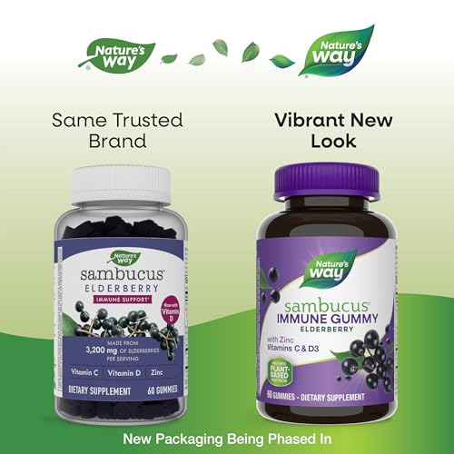 Nature's Way Sambucus Elderberry Immune Gummies, Daily Immune Support Nature's Way Au supplements