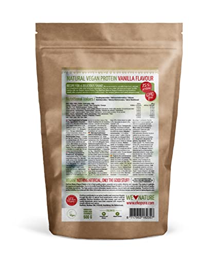 Ekopura Natural Vegan Protein – Vanilla - 500g | 75% Protein | Free from Allergens Ekopura Au supplements