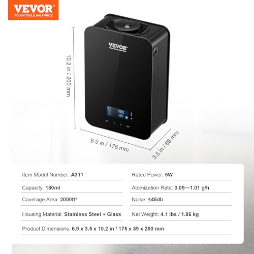 VEVOR Upgrade HVAC Scent Diffuser, Smart Scent Air Machine for Home, 180ML with Cold Air Technology VEVOR Au supplements