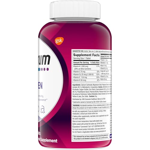 Centrum Multivitamin for Women, Multimineral Supplement with Iron, Vitamin D3, B Vitamins and Antioxidant Vitamins C and E Centrum Au supplements