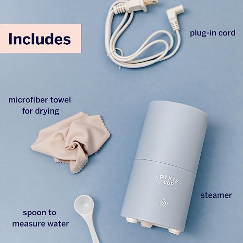 Pixie Menstrual Cup & Disc Steamer Sterilizer 2.0 - Kills 99.9% of Germs with Cleaner Steam Pixie Cup Au supplements