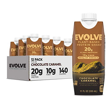 Evolve Plant Based Protein Shake, Chocolate Caramel, 20g Vegan Protein, Dairy Free Evolve Au supplements