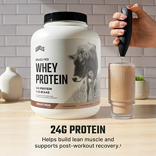 Levels Grass Fed 100% Whey Protein, No Hormones, Chocolate Mocha, 5LB Levels Nutrition Au supplements