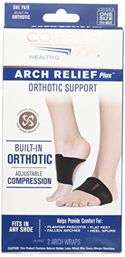 Copper Fit Health Unisex Arch Relief Plus with Built-In Orthotic (Pack of 12) Copper Fit Au supplements