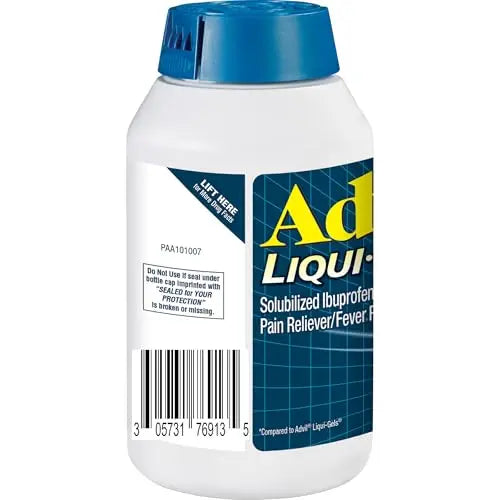 Advil Liqui-Gels minis Pain Reliever and Fever Reducer, Pain Medicine for Adults with Ibuprofen 200mg for Pain Relief - 200 Liquid Filled Capsules Advil Au supplements
