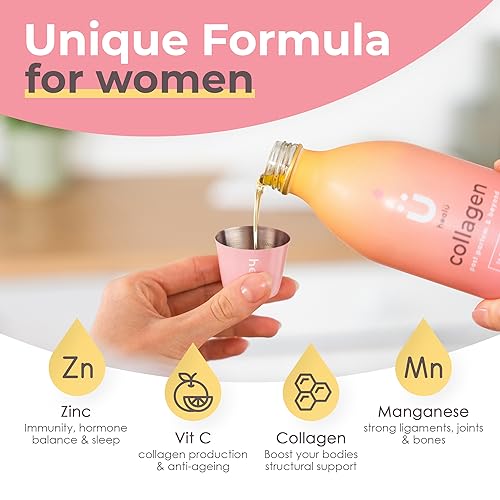 Collagen Supplements for Women, Highest-Dose 12000mg Liquid Collagen Peptides, Bovine Collagen Healu Au supplements