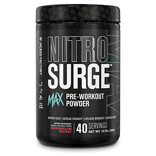 Jacked Factory Nitrosurge Max Nootropic Pre Workout Powder - Premium Pre Workout Jacked Factory Au supplements