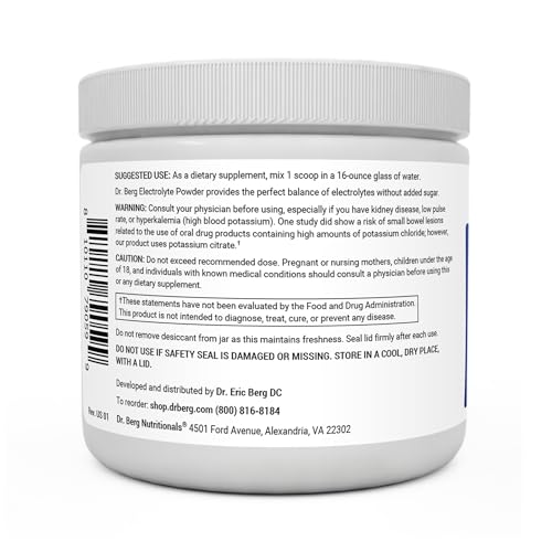 Dr. Berg Hydration Keto Electrolyte Powder - Enhanced w/ 1,000mg of Potassium Dr. Berg Nutritionals Au supplements