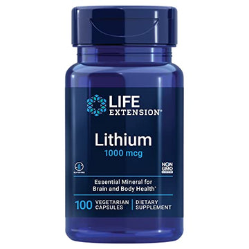 Life Extension Lithium 1000 mcg - for Brain Health, Anti-Aging & Longevity Life Extension Au supplements