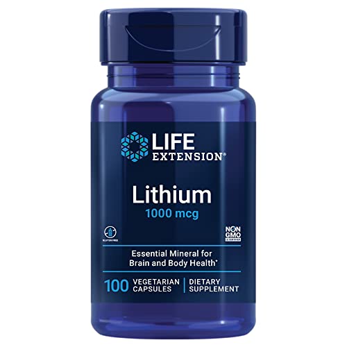 Life Extension Lithium 1000 mcg - for Brain Health, Anti-Aging & Longevity Life Extension Au supplements