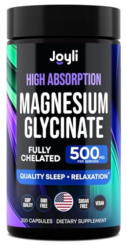 Magnesium Glycinate 500MG - Magnesium for Sleep - High Absorption Chelated Magnesiu JOYLI Nutrition Au supplements