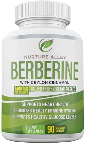 Nurture Alley Berberine Complex - Berberine HCL 1200mg Plus Organic Ceylon Cinnamon NURTURE ALLEY Au supplements