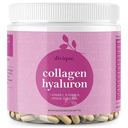 Collagen Capsules Divique Collagen Hyaluron 1500mg Collagen Peptides Type 1, 2, 3, 5, 10 Divique Au supplements