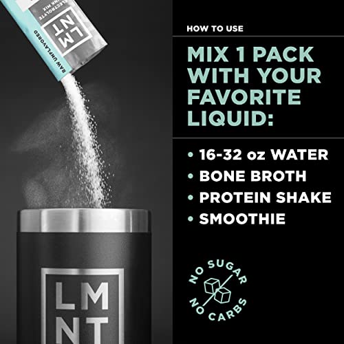 LMNT Zero-Sugar Electrolytes - Raw Unflavored Salt - Hydration Powder Packets Drink LMNT Au supplements