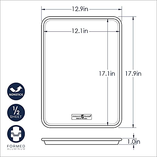 Nordic Ware Naturals Aluminum NonStick Baker's Half Sheet 13" x 18" Nordic Ware Au supplements