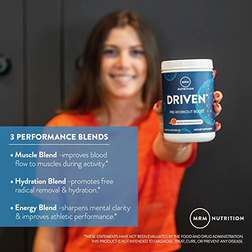 MRM Nutrition Driven Pre-Workout Powder | Blood Orange Flavored | 125mg Caffeine MRM Au supplements