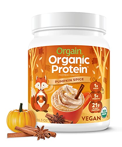 Orgain Organic Vegan Protein Powder, Pumpkin Spice - 21g of Plant Based Protein Orgain Au supplements
