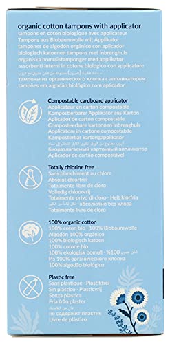 Natracare Organic Cotton Super Tampons with Cardboard Applicator, Plastic Free, Chlorine Free NATRACARE Au supplements