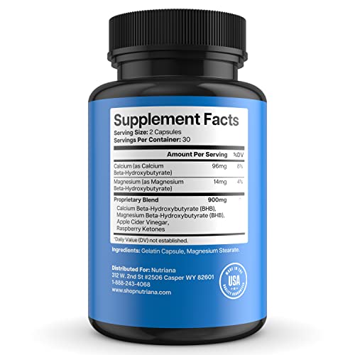 Keto BHB Exogenous Ketones for Men & Women - Keto Supplements for Mental Clarity Nutriana Au supplements