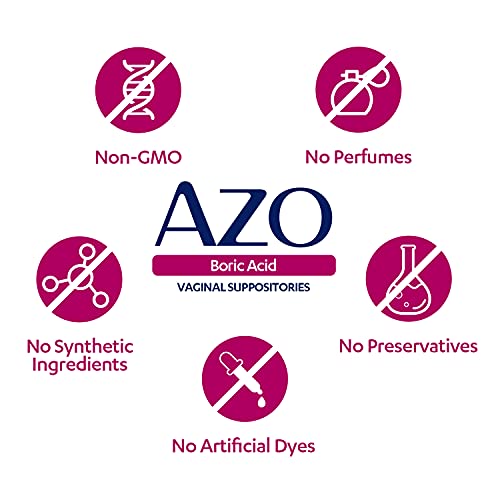 AZO Boric Acid Vaginal Suppositories, Helps Support Odor Control and Balance Vaginal PH AZO Au supplements