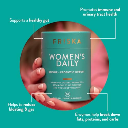 FRISKA Women’s Daily Digestive Enzyme and Probiotics Supplement FR!SKA Au supplements