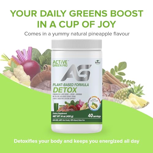Active Green Pro - Detox Powder, Blend of Synergistic Liver Herbs, Reishi, Moringa Active Green Pro Au supplements