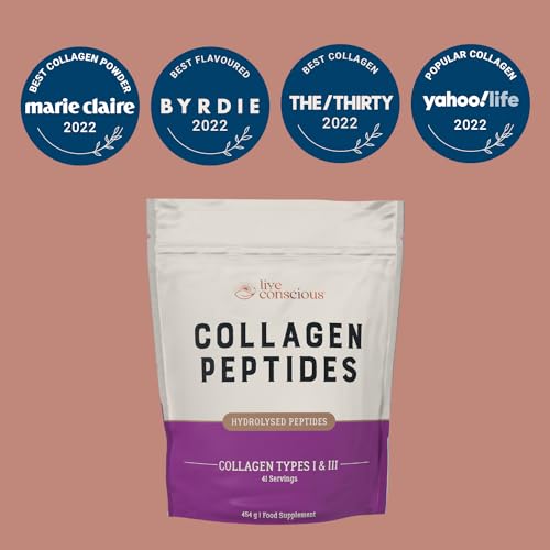 Collagen Peptides Powder - Grass-Fed Hydrolysed Collagen Powder Supplement Live Conscious Au supplements