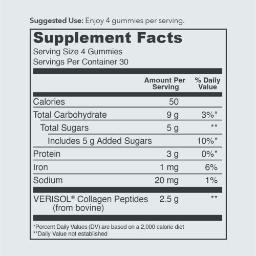 Vital Proteins Collagen Gummies, 2.5g of Clinically-Tested Collagen for Hair, Skin Vital Proteins Au supplements