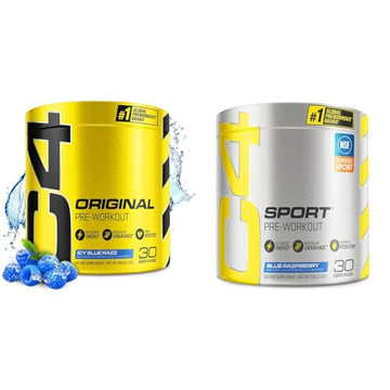 Cellucor C4 Original Pre Workout Powder ICY Blue Razz & C4 Sport Pre Workout Powder Cellucor Au supplements