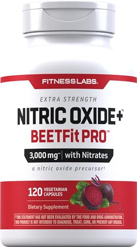 Fitness Labs Nitric Oxide Beet Root Capsules | with Nitrates | 120 Count | Nitric Oxide Fitness Labs Au supplements