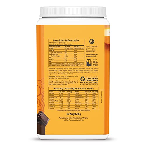 Sunwarrior Classic Plus (750g) Chocolate, 1 Units Sunwarrior Au supplements