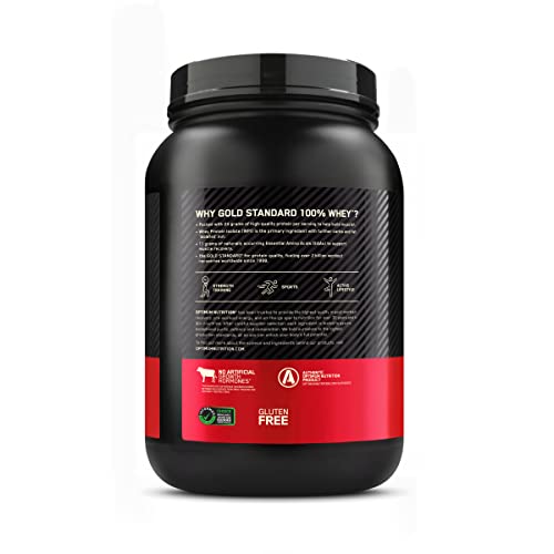 Optimum Nutrition Gold Standard 100% Whey Protein Powder, Vanilla Ice Cream, 2 Pound Optimum Nutrition Au supplements