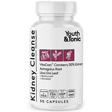 Youth & Tonic Kidney Cleanse Detox for Residual Metabolic Waste & Excess Body Water for Urinary Tract Youth & Tonic Au supplements