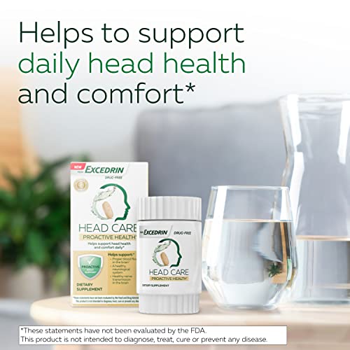 Excedrin Head Care Proactive Health with Magnesium, Riboflavin, Vitamin B6, Folic Acid Excedrin Au supplements