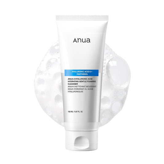 Anua Hydrating Gentle Foaming Cleanser, Hyaluronic Acid, Glycerin, Zinc, Panthenol, Korean Face Wash for Dry Skin ANUANZ supplements