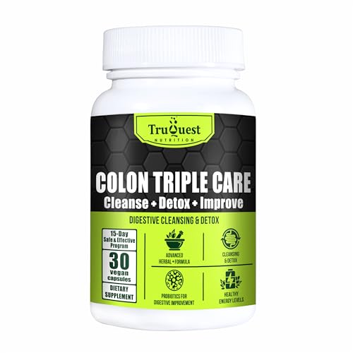 TruQuest Nutrition Colon Triple Care Cleanse + Detox + Improve-15-Day Program of Quick TruQuest Nutrition Au supplements