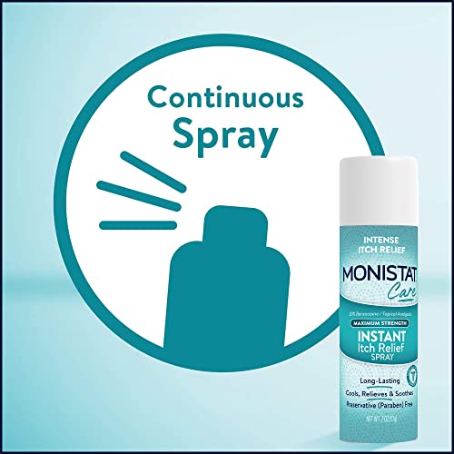 Monistat Instant Itch Relief Spray for Women, Maximum Strength Feminine Itch Care, 2 oz Monistat Au supplements