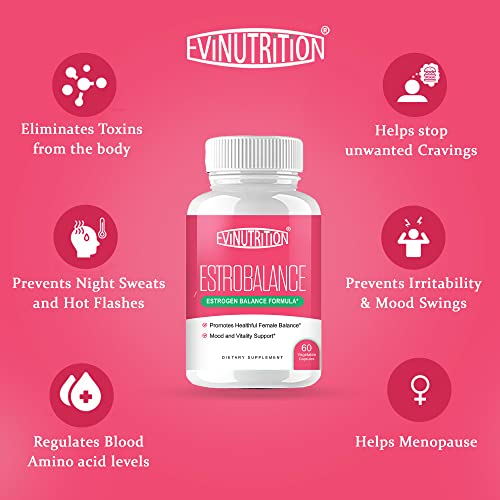 Evinutrition Estrobalance Capsule for Women - Menopause Mood and Energy Support Evinutrition Au supplements