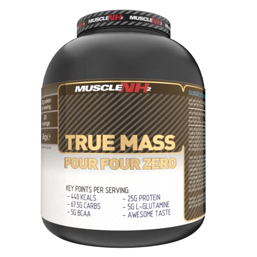 MuscleNh2 True Mass Four Four Zero Mass Gainer Protein Powder, High Calories and Protein MuscleNh2 Au supplements