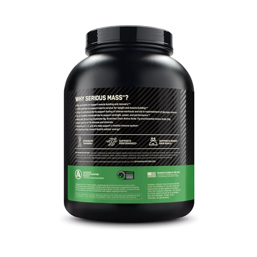 Optimum Nutrition Serious Mass, Weight Gainer Protein Powder with Creatine, Added Optimum Nutrition Au supplements