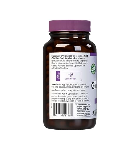 BlueBonnet Vegetarian Glucosamine Plus MSM Supplement, 120 Count ('743715011151) BlueBonnet Au supplements