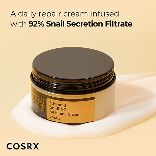 COSRX Snail Mucin 92% Moisturizer 3.52oz/ 100g, Daily Repair Face Gel COSRX Au supplements
