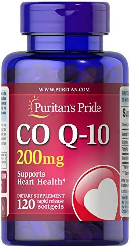 Puritan's Pride Q-Sorb CoQ10 200mg Supports Heart Health,120 Softgels Puritan's PrideAU supplements